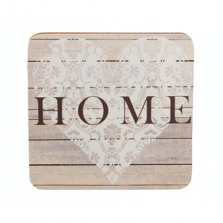 Everyday Home Home Pack Of 4 Coasters