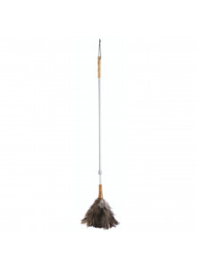 Living Nostalgia Genuine Ostrich Feather Duster with Telescopic Handle