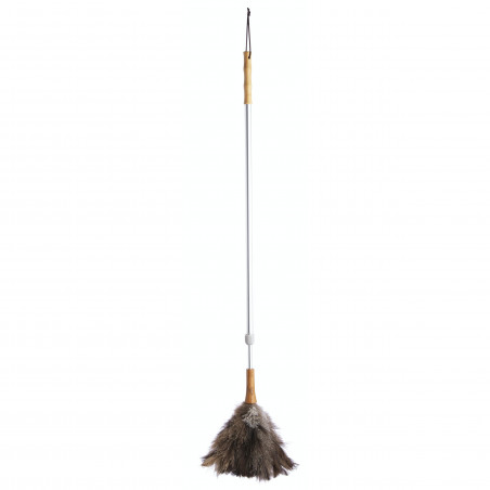 Living Nostalgia Genuine Ostrich Feather Duster with Telescopic Handle