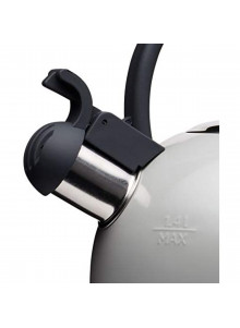 Living Nostalgia French Grey Traditional 1.4 Litre Whistling Kettle