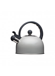 Living Nostalgia French Grey Traditional 1.4 Litre Whistling Kettle