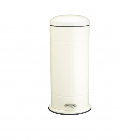Living Nostalgia Antique Cream 30 Litre Pedal Bin