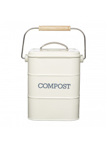 Living Nostalgia Antique Cream Compost Bin