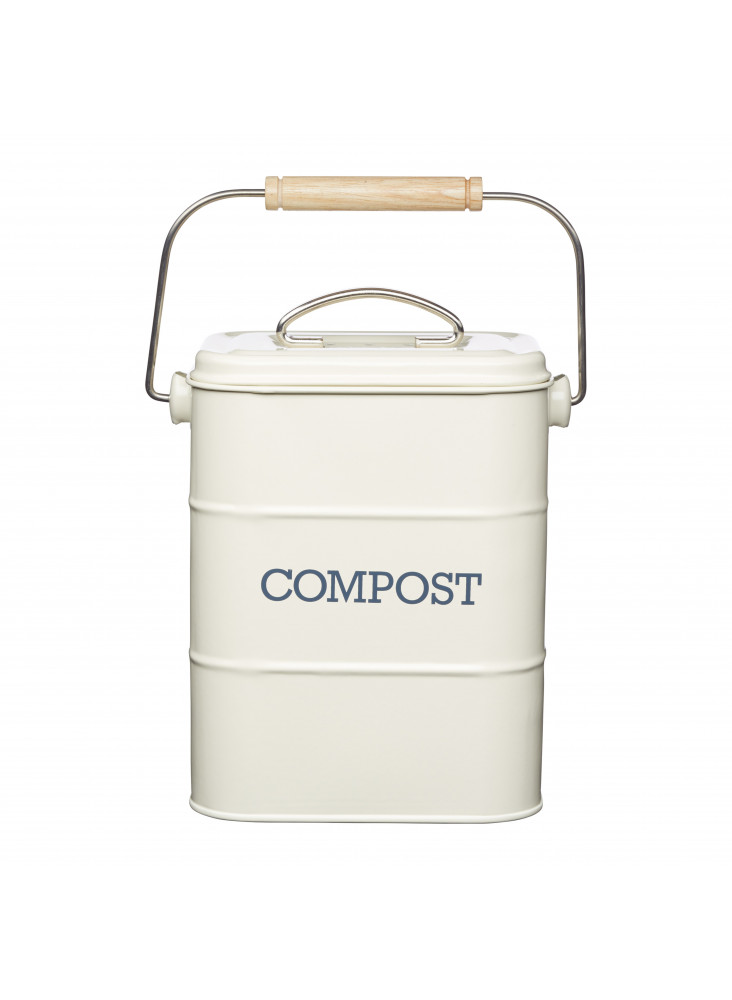 Living Nostalgia Antique Cream Compost Bin Living Nostalgia Antique Cream Compost Bin