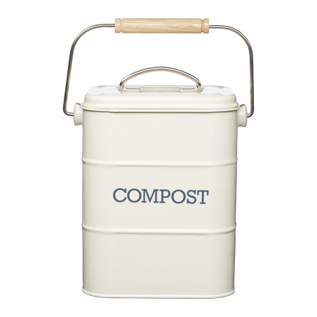 Living Nostalgia Antique Cream Compost Bin