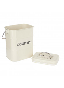 Living Nostalgia Antique Cream Compost Bin