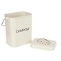 Living Nostalgia Antique Cream Compost Bin Living Nostalgia Antique Cream Compost Bin