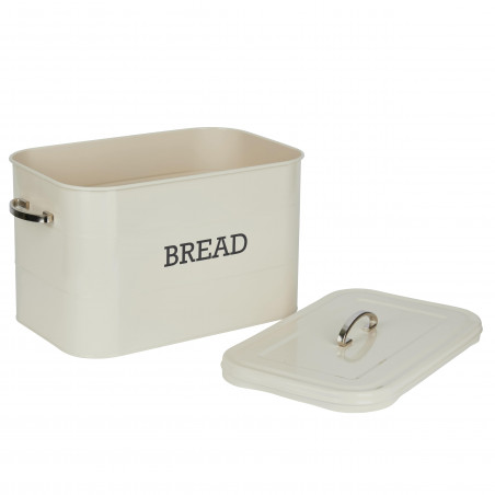 Living Nostalgia Antique Cream Bread Bin