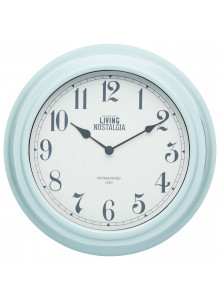 Living Nostalgia Vintage Blue Wall Clock