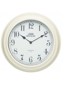 Living Nostalgia Antique Cream Wall Clock