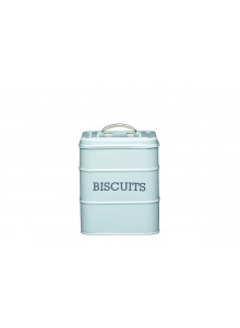 Living Nostalgia Vintage Blue Biscuit Tin