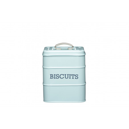 Living Nostalgia Vintage Blue Biscuit Tin