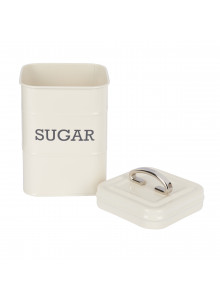 Living Nostalgia Antique Cream Sugar Tin