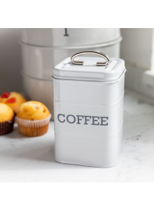 Living Nostalgia French Grey Coffee Tin