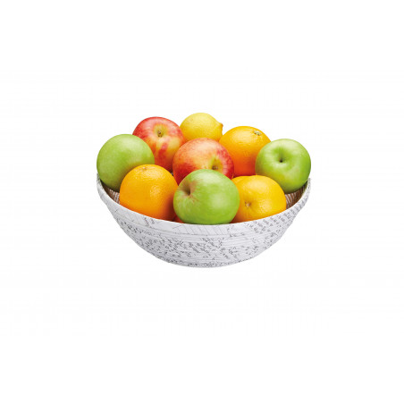 Natural Elements Recycled Paper Fruit Bowl, 25cm