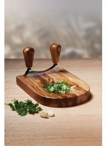 Natural Elements Acacia Wood Hachoir Set