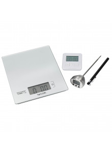 Taylor Kitchen Scales, Digital Thermometer and Timer Gift Set