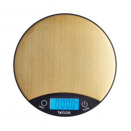 Taylor Pro Digital Dual 5Kg Kitchen Scales - Black & Brass