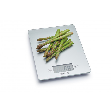 Taylor Pro Glass Digital 5Kg Kitchen Scales - Silver