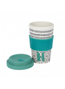 KitchenCraft 410ml Bamboo Letter "H" Reuseable Mug