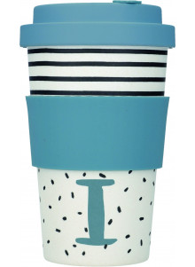 KitchenCraft 410ml Bamboo Letter "I" Reuseable Mug