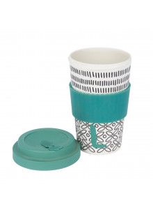 KitchenCraft 410ml Bamboo Letter "L" Reuseable Mug