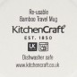 KitchenCraft 410ml Bamboo Letter "L" Reuseable Mug KitchenCraft 410ml Bamboo Letter "L" Reuseable Mug