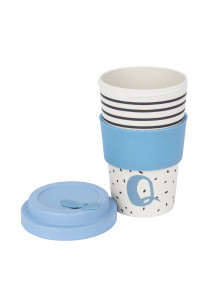 KitchenCraft 410ml Bamboo Letter "Q" Reuseable Mug