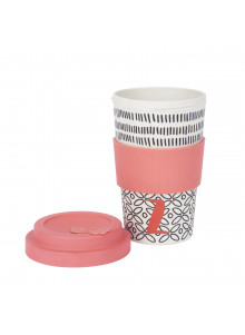 KitchenCraft 410ml Bamboo Letter "Z" Reuseable Mug