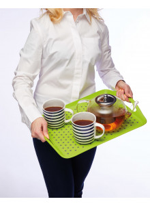 Colourworks Green Anti-Slip Serving Tray