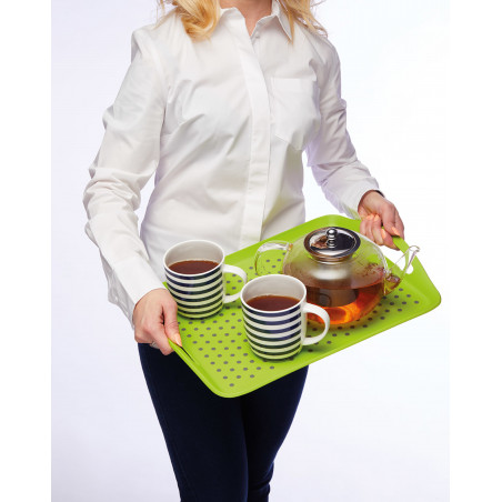 Colourworks Green Anti-Slip Serving Tray