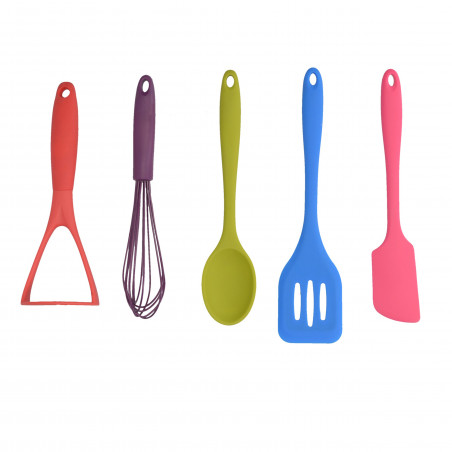 Colourworks Brights 5 Piece Complete Kitchen Utensil Set