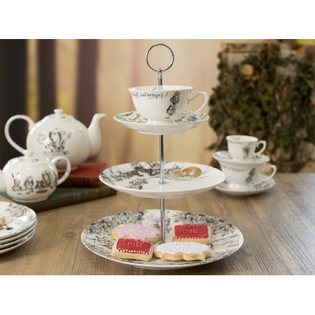 Victoria And Albert Alice In Wonderland 3 Tier Cake Stand