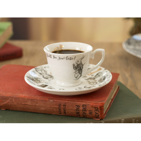 Victoria And Albert Alice In Wonderland Espresso Cup And Saucer