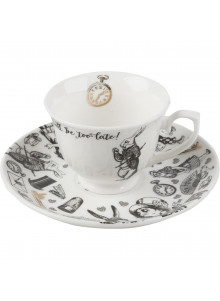 Victoria And Albert Alice In Wonderland Espresso Cup And Saucer