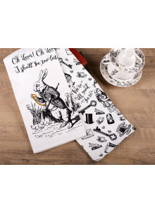 Victoria And Albert Alice In Wonderland Set of 2 Tea Towels