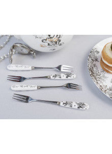 Victoria And Albert Alice In Wonderland Set of 4 Pastry Forks