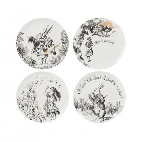 Victoria And Albert Alice In Wonderland Set of 4 Side Plates