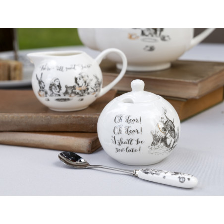 Victoria And Albert Alice In Wonderland Sugar Bowl And Creamer