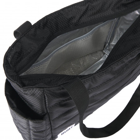 BUILT Black Puffer 7.2L Insulated Lunch Tote Bag
