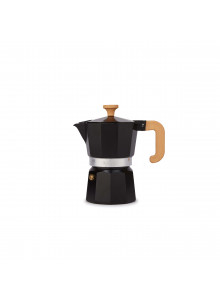 La Cafetière Venice 3 Cup Black Aluminium Espresso Maker