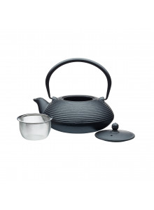 La Cafetière Black 900ml Cast Iron Teapot and Infuser
