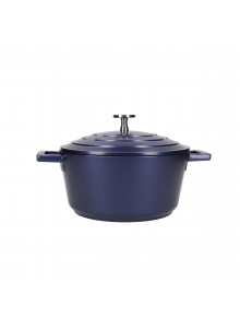 MasterClass Cast Aluminium 2.5 Litre Casserole Dish - Metallic Blue