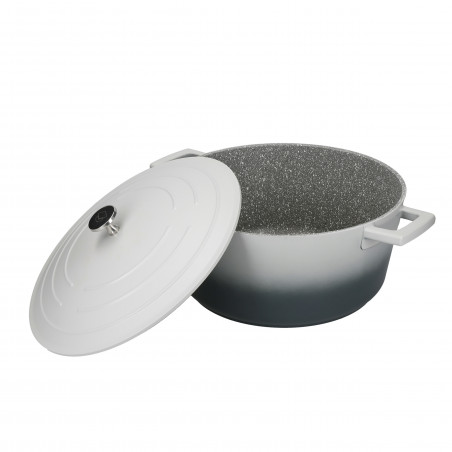 MasterClass Cast Aluminium 5 Litre Casserole Dish - Ombre Grey