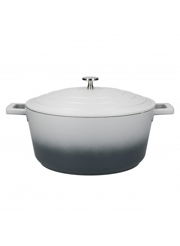 MasterClass Cast Aluminium 5 Litre Casserole Dish - Ombre Grey