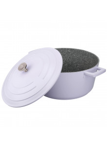 MasterClass Cast Aluminium 5 Litre Casserole Dish - Lavendar