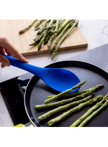 Colourworks Blue Silicone Cooking Spoon with Measurement Markings