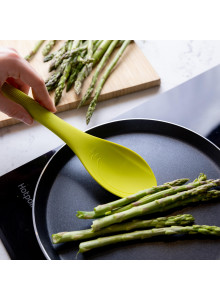 Colourworks Green Silicone Cooking Spoon with Measurement Markings