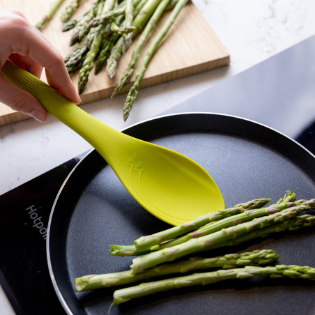 Colourworks Green Silicone Cooking Spoon with Measurement Markings