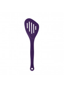 Small Silicone Turner High Heat Resistant Slotted Spatula Silicone Spatula  Turner Slotted Fish Turner Spatula Set Flipper Mini Serving Spatula for  Cooking, 8 inch, Purple 